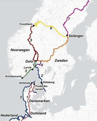 aansluitroutes onsto